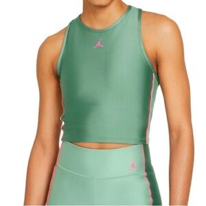 5/$20 Air Jordan Essentials Tight Fit Racerback Cropped Tank S